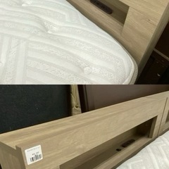 【愛品館 江戸川店 】 ロータイプ クイーンベッド NITORI（ニトリ）の画像