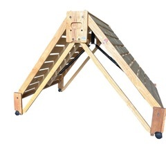 中居木工製の折りたたみすのこベッド（ひのき、ハイタイプ、シングル）の画像