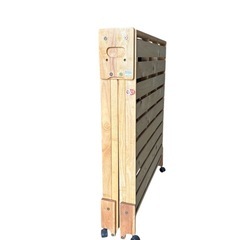 中居木工製の折りたたみすのこベッド（ひのき、ハイタイプ、シングル）の画像