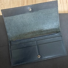 長財布　ミニマリスト　ミニマル　シンプル　ネイビー　濃紺　さいふ　の画像