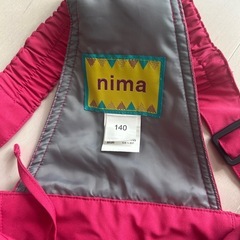 nima   スキー、スノーボードウエア　上下セット　女の子　140の画像