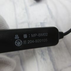 ( M-910 )Bluetooth ワイヤレスイヤホン MP-BM02 ブラック 黒 ゴールド 動作確認済みの画像