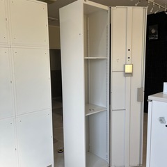 220cm 鍵付きスチール書庫の画像