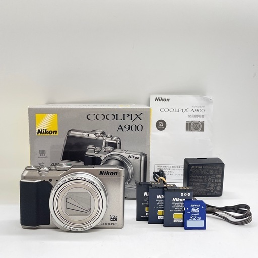 【使用数回・備品元箱付・SDカード32GB付】Nikon coolpix A900