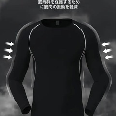 ④スポーツTシャツ　加圧　コンプレッションウェア　4枚セット　新品　伸縮性　通気性　トレーニング等の画像