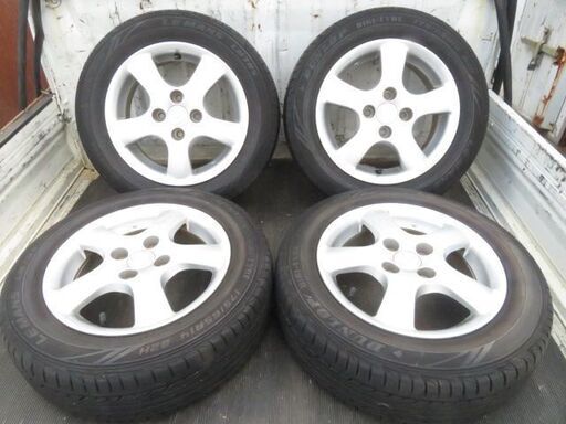 ホンダ FIT/フィット純正　DUNLOP/デジタイヤ（2011年）　14インチ/4穴　5.5J　PCD:100　オフセット:+45　4本セット