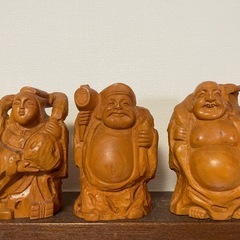 七福神　木彫り　
置物の画像