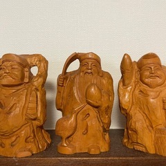 七福神　木彫り　
置物の画像