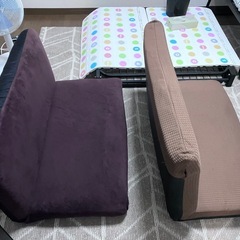 角度調整 ソファ 2つ　引き取り限定 の画像
