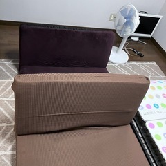 角度調整 ソファ 2つ　引き取り限定 の画像