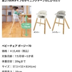 リッチェル　ベビーチェア　ポージーの画像