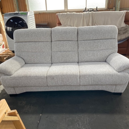 千代田家具　布張3人掛ソファ　メビウスⅡ