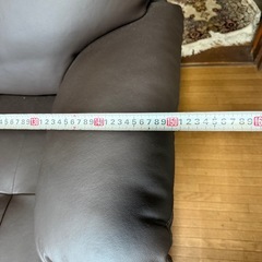 美品❗️2人掛けレザーソファーの画像