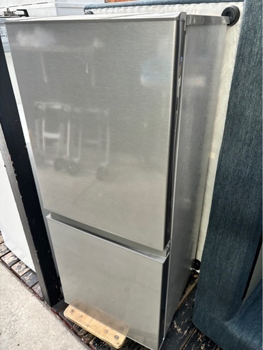 【中古・現状品】AQUA アクア　2ドアノンフロン冷凍冷蔵庫　2ドア　126L AQR-13J(S)　 2020年