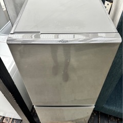 【中古・現状品】AQUA アクア　2ドアノンフロン冷凍冷蔵庫　2ドア　126L AQR-13J(S)　 2020年の画像