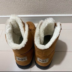 ブラウン ムートンブーツ 24cmの画像