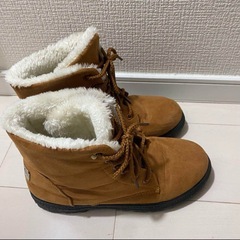 ブラウン ムートンブーツ 24cmの画像