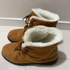 ブラウン ムートンブーツ 24cmの画像