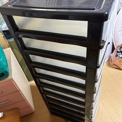 プラスチック10段収納箱　の画像