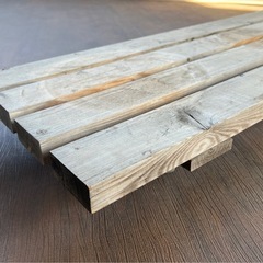 木製プランタースタンド（手作り／キャスター付き）の画像