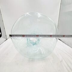 【❗️✨淡いグリーン系ガラス✨❗️】 ハンドメイド風✨ガラス花瓶 インテリアオブジェ 現状品の画像