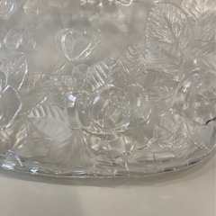 蘇我ガラス　大皿　薔薇の画像