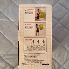 バランスボール　空気入れ付き　55㎝の画像