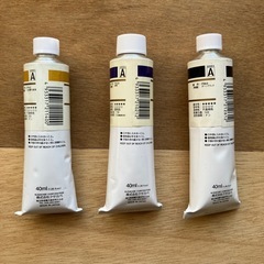 油絵絵の具　クサカベ　40ml 3本　Aランクの画像