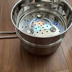 【お取引中】蒸し器付き鍋18cmの画像