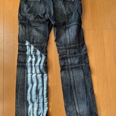 ニコルクラブ　デニムパンツ ジーンズ パッチワーク風 メンズの画像