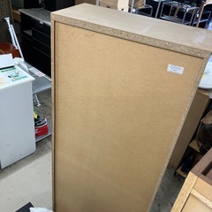 ロ 2509-499 木製ガラス扉付きキャビネット キズ汚れありの画像