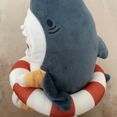 モフサンド サメにゃん　BIGぬいぐるみ 浮き輪でエンジョイの画像