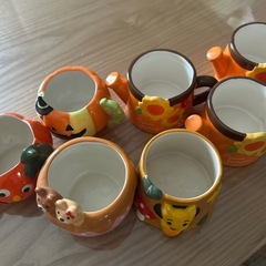 ハロウィン コップ 飾り物 7個セット おまけ2個の画像
