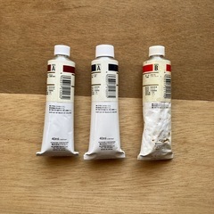 油絵の具　クサカベ　40ml 3本 A&Ｂランク
の画像