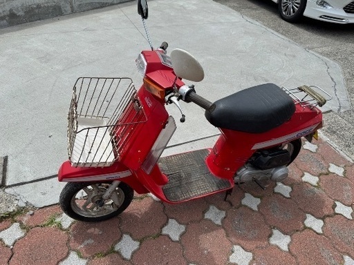 ホンダ2代目タクトDX②赤美車希少ウィングバイザーレストアベース宮城