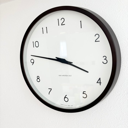 レムノス 電波時計 カンパーニュ　時計　電波時計 掛け時計 クロック 木製 日本製 北欧 ナチュラル シンプル 壁掛け ウォールクロック