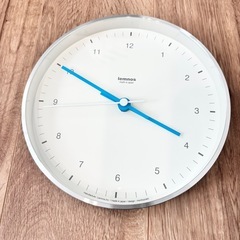レムノス 時計　
掛け置き アナログ 電波時計 ミズイロ アルミ ホワイト MIZUIRO LC07-06 WH Lemnosの画像