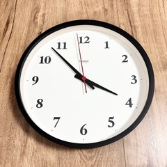 レムノス 時計　電波時計 Lemnos Plywood clock プライウッド クロック 掛け時計 LC22-02Wの画像