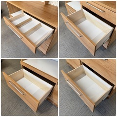 【超美品‼️】定価十数万♪ 東馬 140cm幅キッチンボード 食器棚 収納家具 に日本製 木目調ブラウン♪の画像
