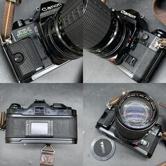 J333　CANON AE-1 PROGRAM　レンズセット/シグマ　SIGMA ZOOM-αII 35-105mm 1:3.5-4.5　キャノン 一眼レフ フィルムカメラ　動作未確認の画像