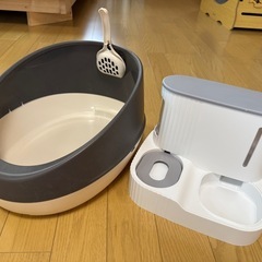 猫用  自動給餌器　給水ボウル　トイレの画像