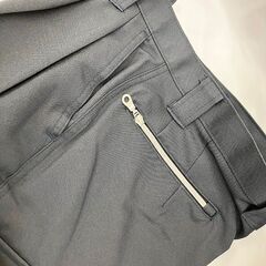 【札幌市内配送可】ジーベック ツータックラットズボン 91.ストーンブラック ウエスト76cm 股下78cm 1243Eの画像