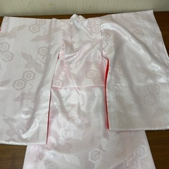 豪華刺繍＋絞り入り 赤の正絹着物 七五三・お宮参りにの画像