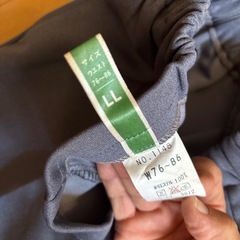 ウエストゴムでらくらくズボン、サイズLLの画像