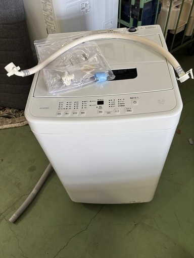東〇811 23年5kg 洗濯機 槽乾燥あり IAW-T504 アイリスオーヤマ説明書 ホースあり