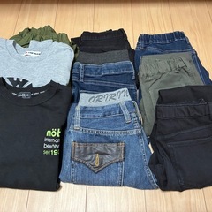 男の子　140〜160パンツ7枚　トレーナー2枚　春秋冬の画像