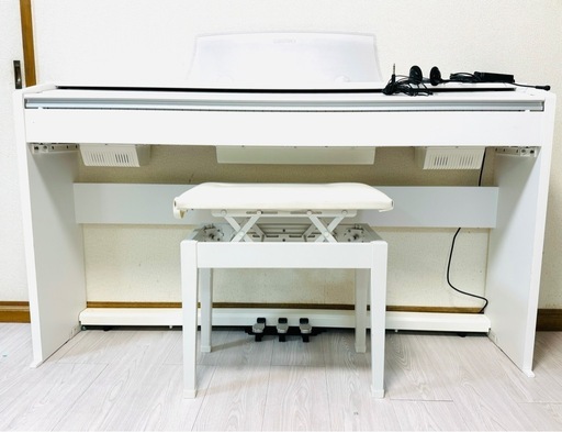 電子ピアノカシオ 88鍵盤 PX-770WE 電子ピアノ 「Privia（プリヴィア）」ホワイトウッド調