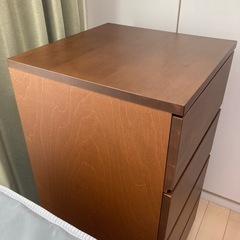 良品計画(無印良品)  4段　チェスト　天然木　　　　の画像