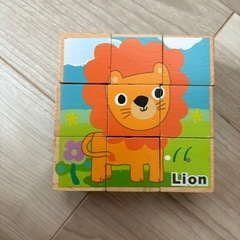 【木製積み木パズル】の画像