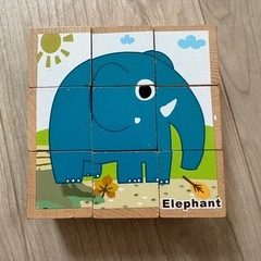 【木製積み木パズル】の画像
